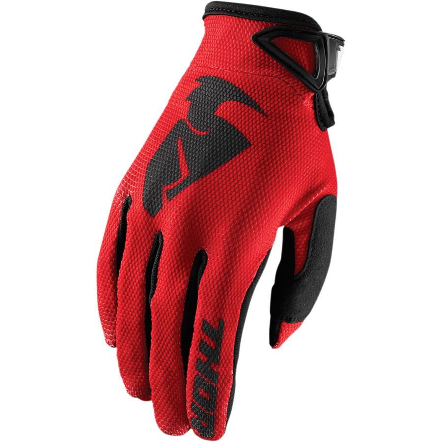 Thor Youth Sector Red Black Motocross Gloves CLEARANCE